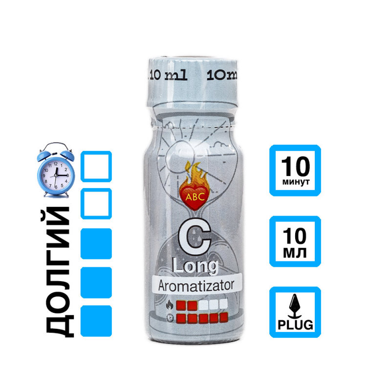 Попперс "ABC Long" длительный эффект, без запаха, 10ml 