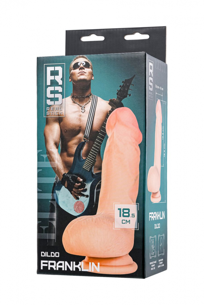  Фаллоимитатор на присоске "RealStick Franklin" супер реалистичный 